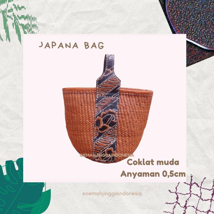 Gambar jinggajogja HANDBAG JAPAN KULIT SAPI ASLI ANYAM 0,5cm dari oemah jingga indonesia undefined Tokopedia