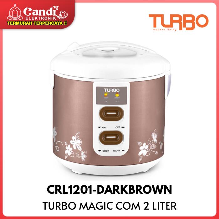 Gambar TURBO NEW MAGIC COM 2L / RICE COOKER CRL1201 400W - Cokelat dari CANDI ELEKTRONIK undefined Tokopedia