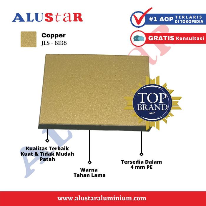 Gambar ACP Alustar PE Aluminium Composite Panel - PE - Copper dari Andalan Cipta Persada undefined Tokopedia
