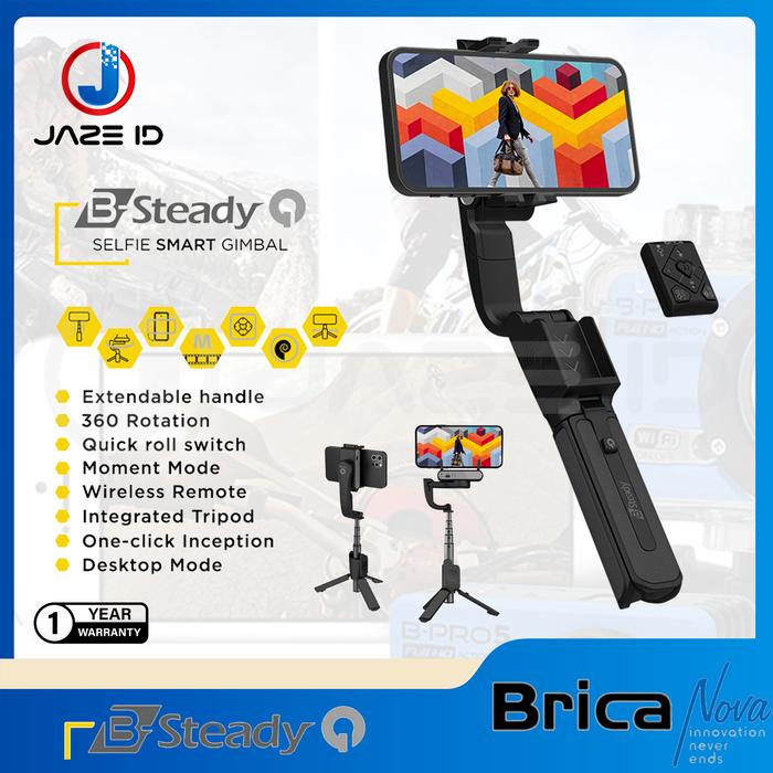 Gambar Brica B Steady Q Selfie Holder Smartphone HP Gimbal - B STEADY Q dari JAZE ID undefined Tokopedia
