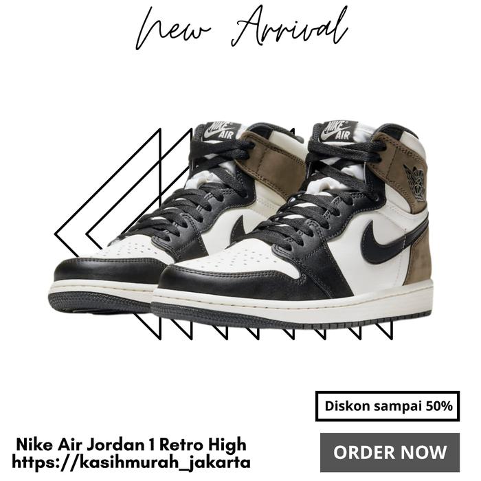 Gambar Nike Air Jordan 1 Retro High Og Dark Moca PERFECT PAIRS BNIB 100% - DARK MOCA, 40 dari kasihmurah_jakarta undefined Tokopedia