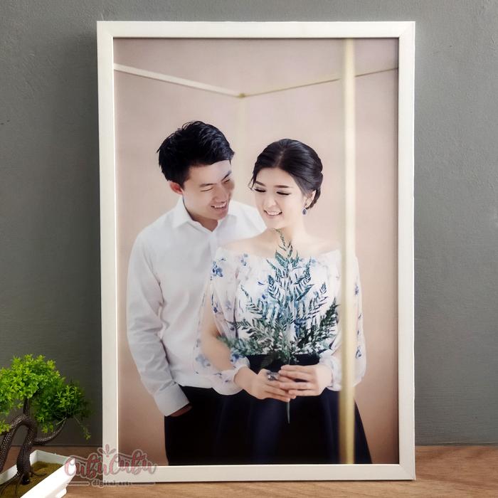 Gambar Paket Cetak Foto Bingkai16R Jumbo 40x60 16R 40x50 A2 - Putih dari Cubucubu.id undefined Tokopedia