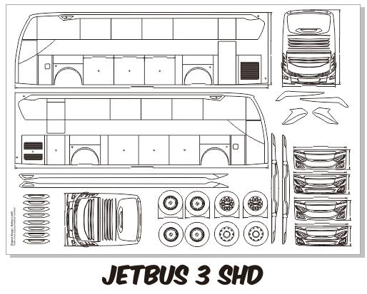 Gambar Pola Miniatur Bus Skala 1:20 - Jetbus 3 SHD dari rcmjogja undefined Tokopedia