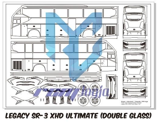 Gambar Pola Miniatur Bus Skala 1:20 - Legacy SR3 DG dari rcmjogja undefined Tokopedia