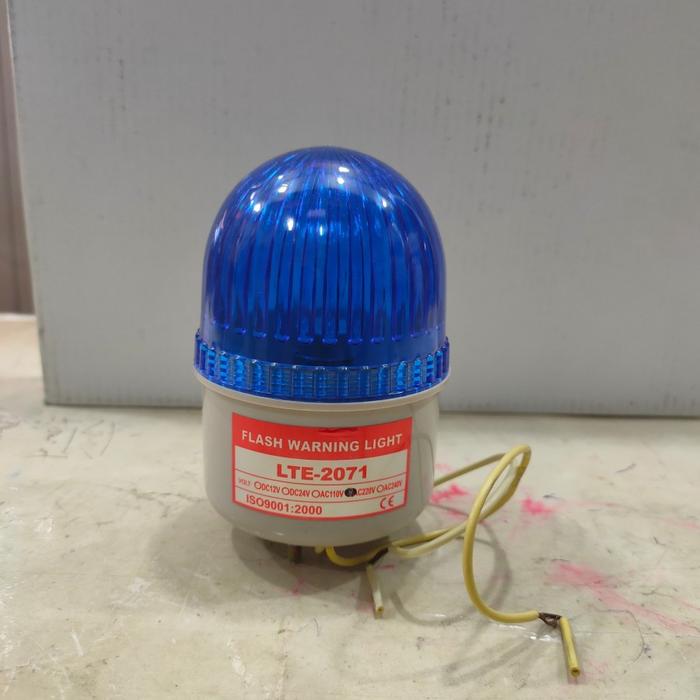 Gambar LAMPU FLASH 2" WARNING LIGHT LTE-2071 220VAC LED/BOHLAM - Merah, 220VA - Biru dari AL-SCALE undefined Tokopedia