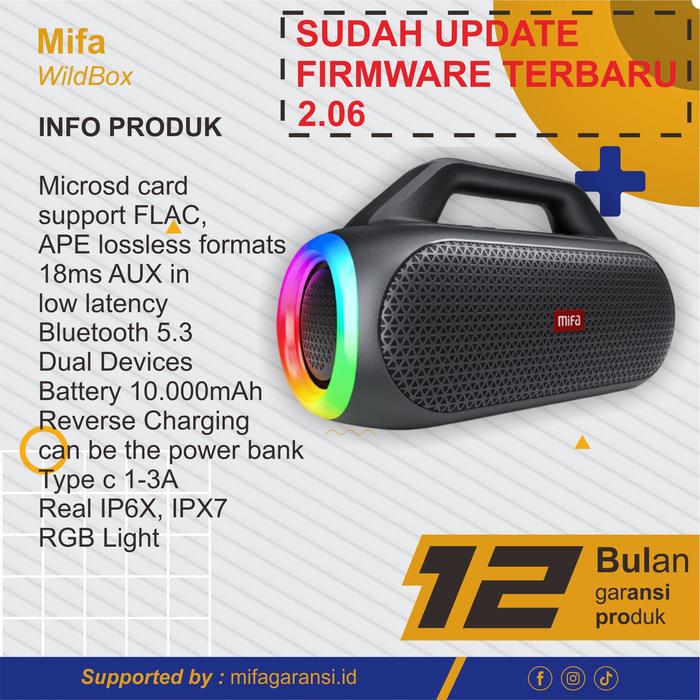 Gambar Speaker Bluetooth Mifa WildBox 60W Bluetooth 5.0 Speaker dari Mifa Official Shop undefined Tokopedia