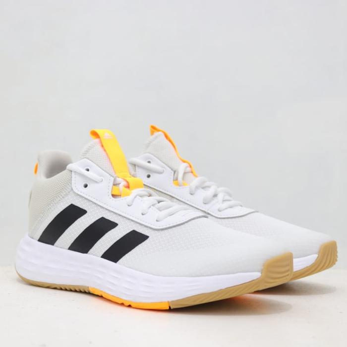 Jual ADIDAS OWN THE GAME WHITE BLACK ORANGE ORIGINAL 39