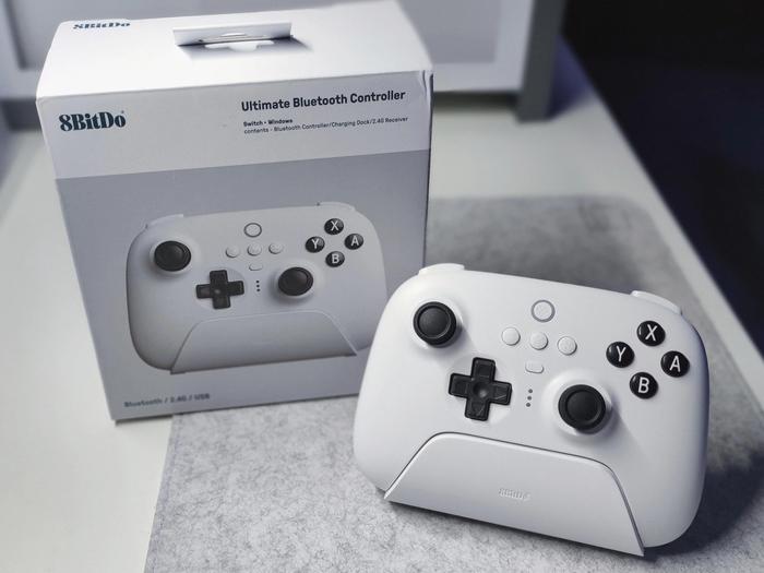 Gambar 8Bitdo Ultimate Bluetooth Gamepad Wireless Controller Switch Windows - Gamepad Only, Putih dari Fortuna PlayStation undefined Tokopedia