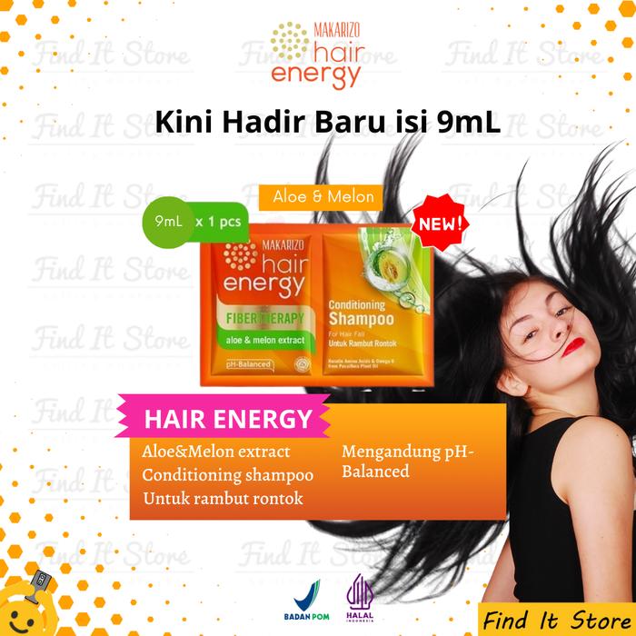 Gambar Makarizo Hair Energy Fibertherapy Conditioning Shampoo 10ml 10 ml - ALOE MELON 9mL dari Find It Store undefined Tokopedia