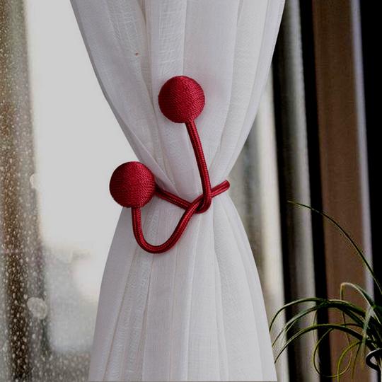 Gambar Tali Pengikat Gorden Magnet Ikat Tirai Gorden Magnet Magnetic Curtain - merah 02 dari JOIN SHOP15 undefined Tokopedia