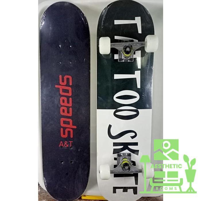 Gambar Sale, Papan Skateboard XL Papan Luncur Skateboard Fullset Dewasa XL - TATTO dari Aesthetic Rooms undefined Tokopedia