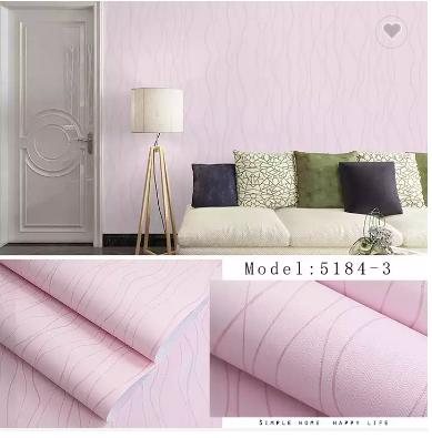 Gambar Home Wallpaper Dinding Polos Bintang - Kamar Tidur Ruang Tamu - Ulir Pink dari homewallpaperr undefined Tokopedia