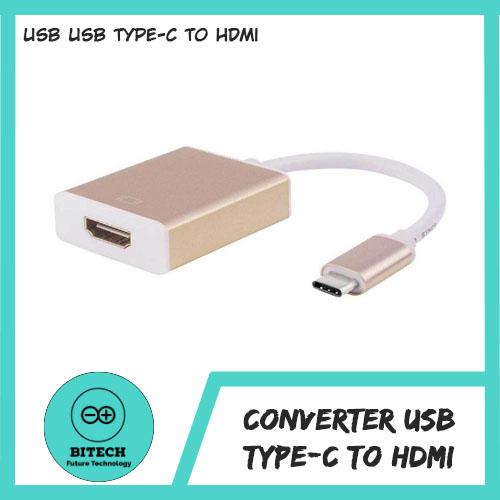 Gambar kabel adapter converter USB type c to hdmi dari Bitech Oficial undefined Tokopedia