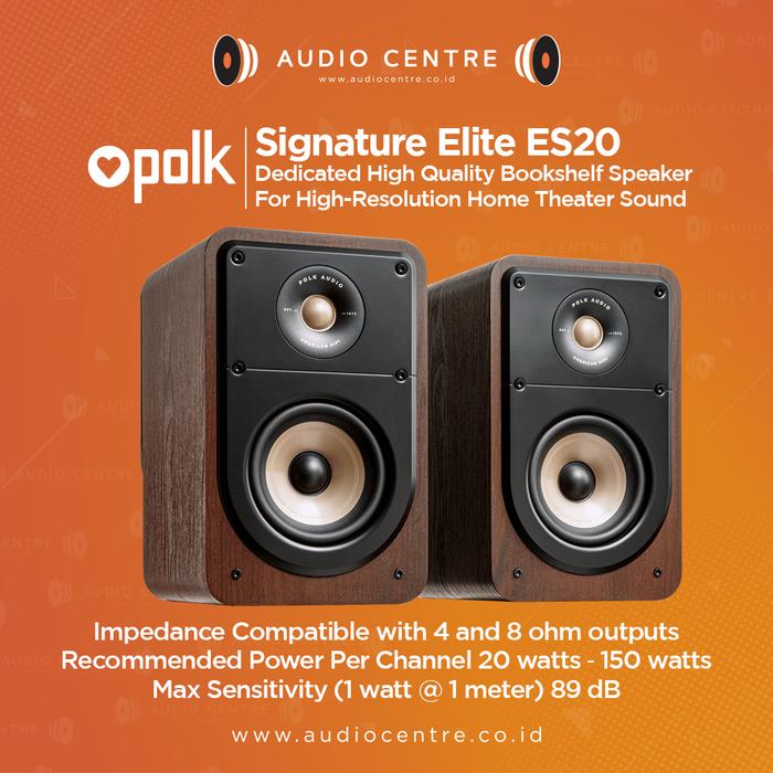 Gambar Polk Audio Signature Elite ES20 Bookshelf Speaker new series - Brown dari Audio Centre undefined Tokopedia