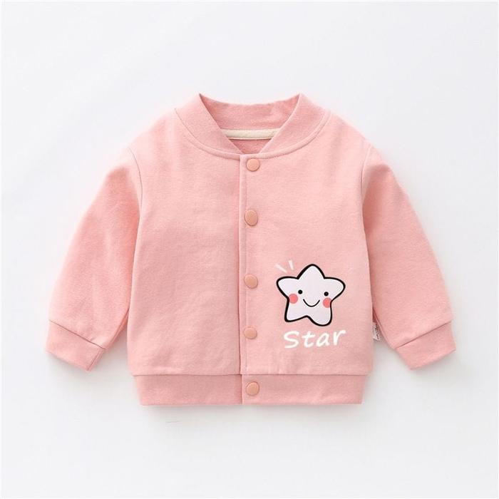Gambar Jaket Anak Laki Laki/ Jaket Anak Perempuan Unisex Premium - Pink star, 110 (3-4tahun) dari BabyHappy7 undefined Tokopedia