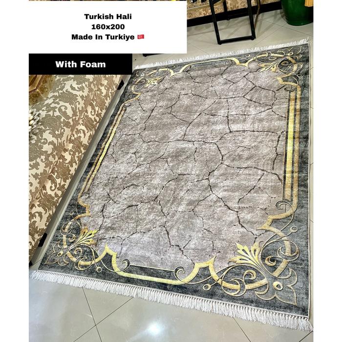 Gambar karpet Turki 160x200 with foam import antislip bludru mewah anggun - 1 dari milsa_shop undefined Tokopedia