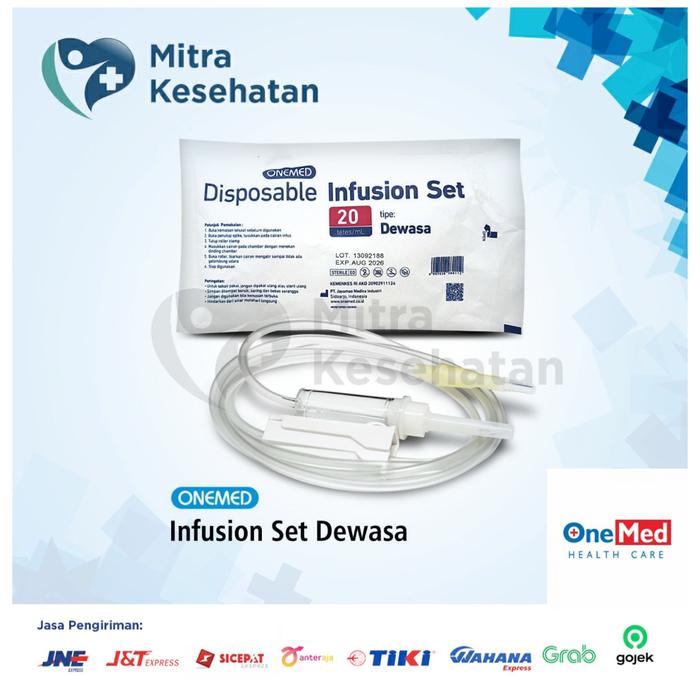 Gambar infus set dewasa onemed 50pcs - ONEMED dari MitraKesehatan undefined Tokopedia