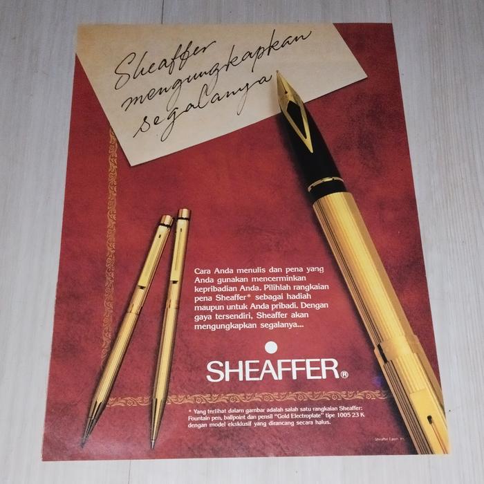 Gambar Iklan Cetak Jadul Pulpen Sheaffer - Putih dari Kawan DuniaMayaShop undefined Tokopedia