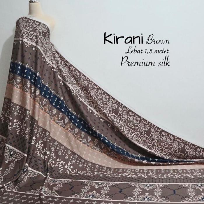 Gambar Kain Premium Silk kirani / bahan gamis/ kain silk meteran / maxmara - Brown, 0,5 meter dari -Elisa- undefined Tokopedia