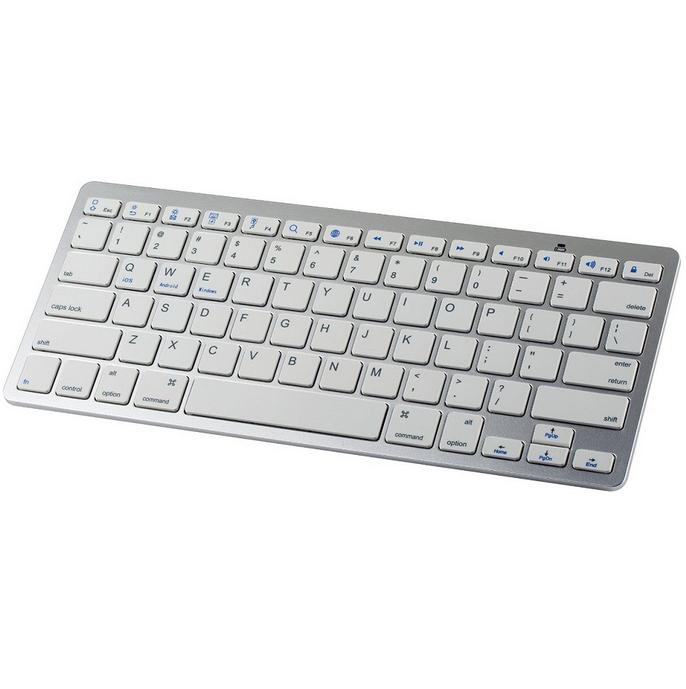 Gambar Keyboard Bluetooth Android Keybord Wireless Universal Baterai AAA - Putih dari D'Jaya Komunikasi undefined Tokopedia