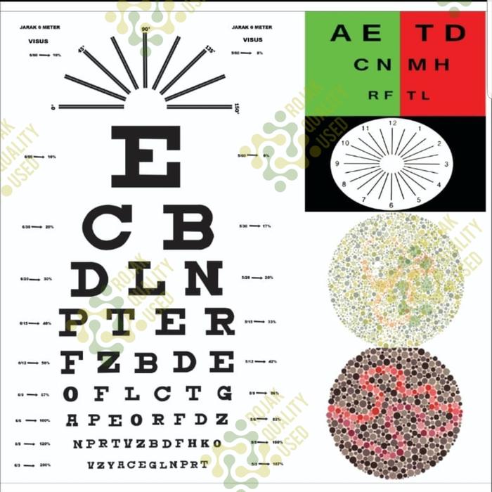 Gambar Snellen e chart-Tumbling-e chart - premiumVisus dari Rojakqualityused undefined Tokopedia