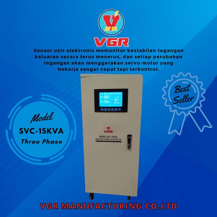 Gambar Stabilizer Listrik 15 kva 3 phase-15000 watt 3 phase merk VGR dari Sumber Stavol undefined Tokopedia
