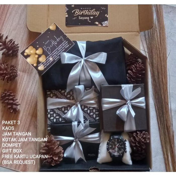 Gambar Hampers Cowo Kekinian/ Kado Ulang Tahun Cowo/ Kado Sempro/ - Paket 3 dari awoakowk shop undefined Tokopedia