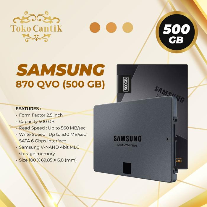 Samsung Ssd 500gb 860 Evo V-nand Resmi Ssd Internal
