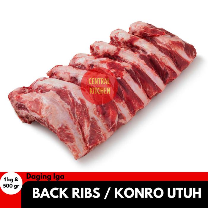 Gambar Iga Konro Sapi / Back ribs / Daging Iga Sapi Konro Utuh/Potongan Kecil - Utuh / Besar, 1 kg dari Central Kitchen Jakbar undefined Tokopedia