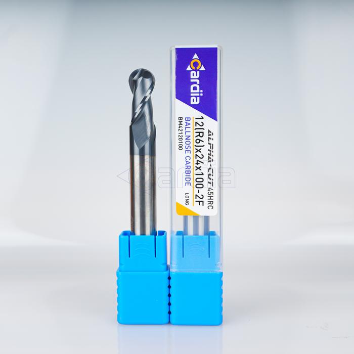 Gambar CARDIA Ballnose 12 mm R6 x Long 75 | 100 2F 45 HRC Ball Nose Carbide - 12 mm x 100 dari Cardia Tools undefined Tokopedia