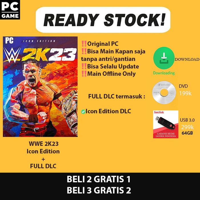 Gambar WWE 2K23 Icon Edition PC ORIGINAL - dvd DL55GB dari Steamkey undefined Tokopedia