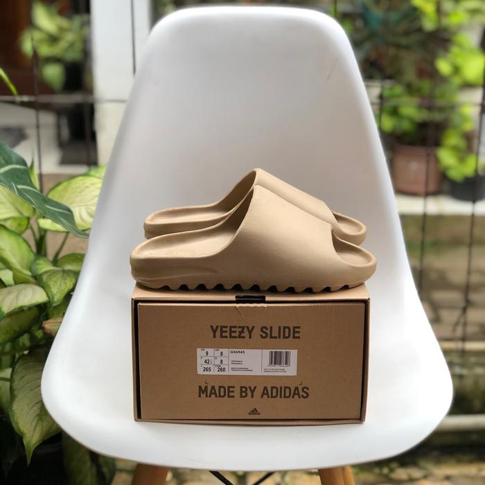 Mocha Yeezy Slides Sandal Yeezy Slide Moca Sandal Karet Elastis