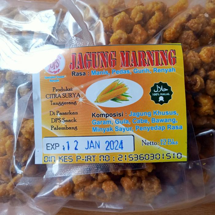 Gambar Cemilan snack Dps jagung marning kruncy 1 pack isi 12 bgks bs jual lg dari Dps Snack undefined Tokopedia