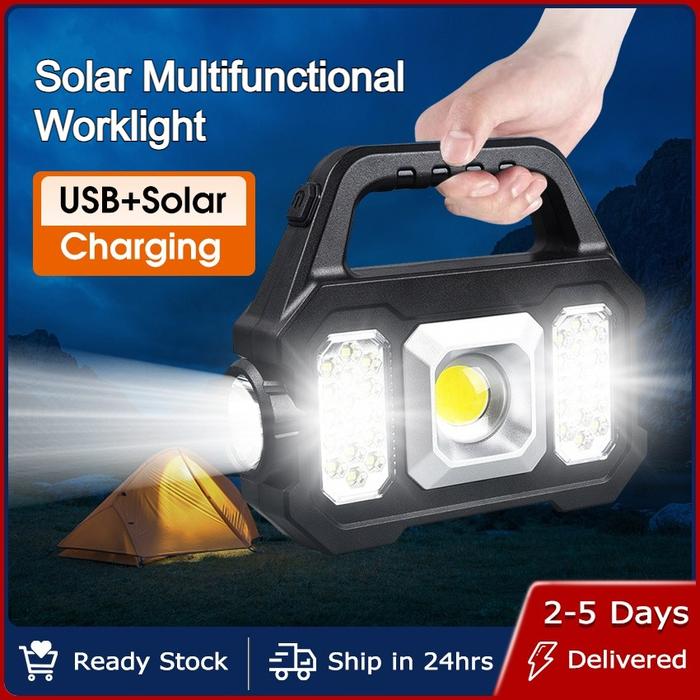 Gambar Lampu Camping Led Solar Emergency Worklight / Lampu Kerja COB Outdoor dari LED Smart Home undefined Tokopedia