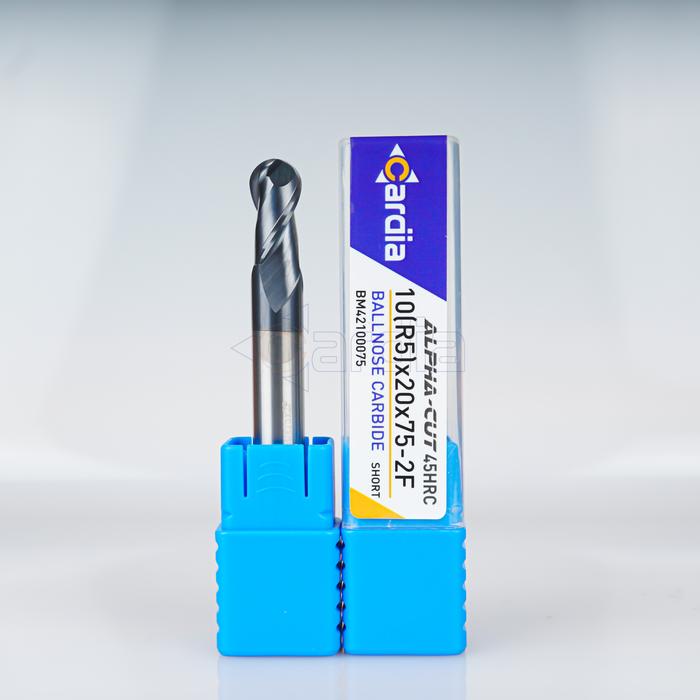 Gambar Ballnose 10 mm R5 x Long 75 | 100 | 150 2F 45 HRC Ball nose Carbide - 10 mm x 75 dari Cardia Tools undefined Tokopedia