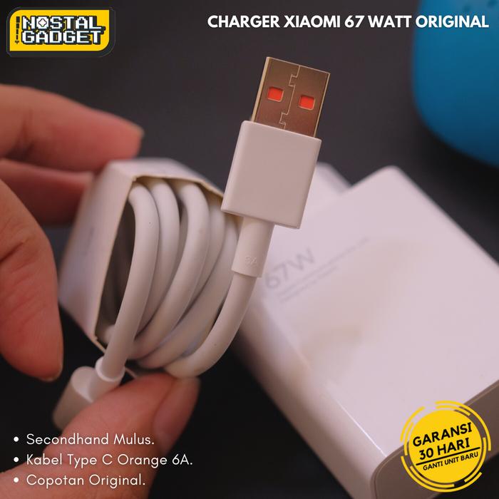 Gambar Charger Xiaomi Redmi Note 11 Pro Mi 11T Mi 12 Poco F4 67 Watt Original - KABEL C 6A dari nostalgadget undefined Tokopedia