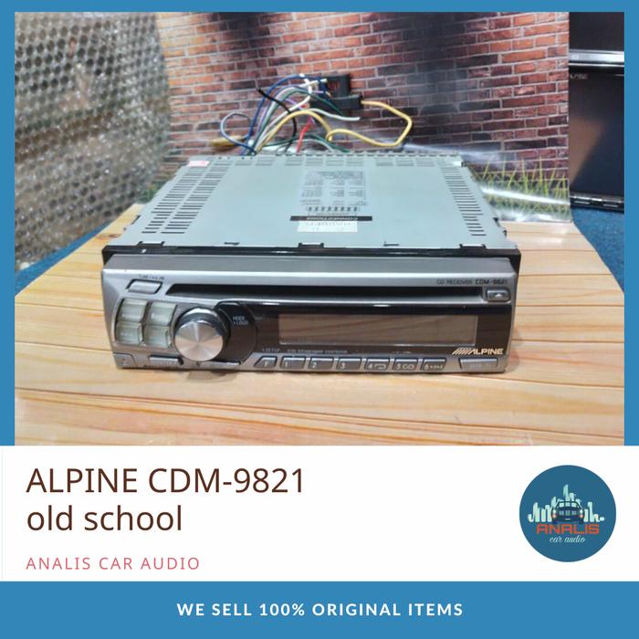 Jual Head Unit Single Din ALPINE CDM-9821 old school original - Jakarta ...