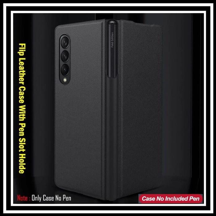 Gambar SAMSUNG GALAXY Z FOLD3 FOLD 3 FLIP COVER LEATHER ORIGINAL CASE S PEN - HITAM., SAM Z FOLD 3 5G dari Original Shop Nillkin undefined Tokopedia