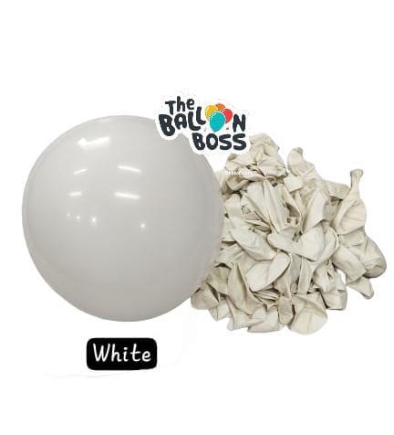 Gambar Balon Latex Solid Doff Premium / Murah Import 12inch - Satuan ( 1 pc ) - WHITE dari The Balloon Boss undefined Tokopedia