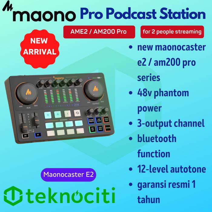Gambar Paket MAONOCASTER AM200 Pro / E2 for Content Creator - Maonocaster E2 dari TEKNOCITI undefined Tokopedia