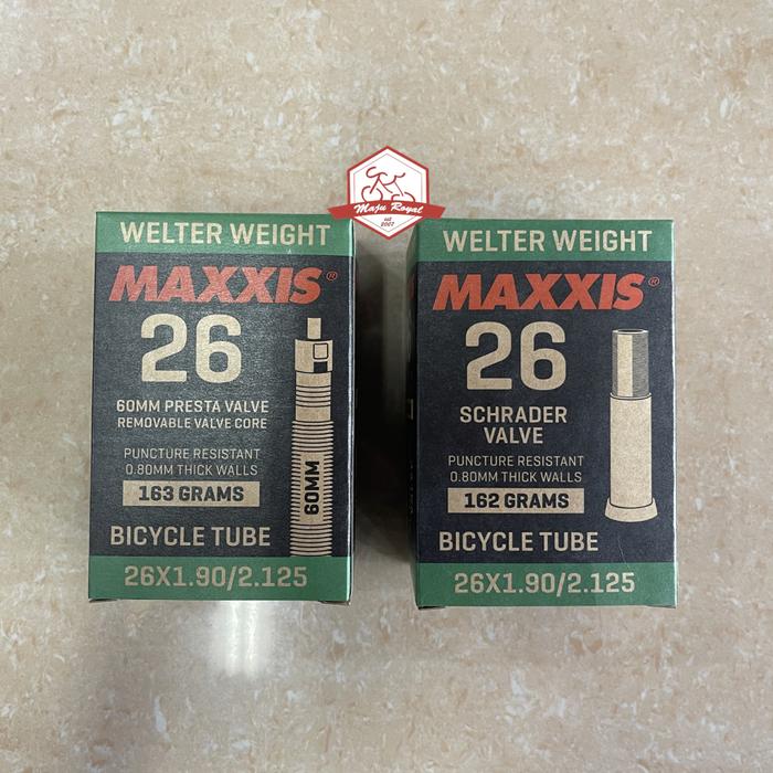 Gambar BAN DALAM MAXXIS 26 x 1.90 2.125 PENTIL PRESTA & MOTOR SEPEDA MTB - PENTIL KECIL dari Toko Sepeda Majuroyal undefined Tokopedia