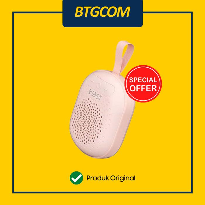 Gambar ROBOT RB20 TWS SPEAKER BLUETOOTH 5.1 MINI PORTABLE WITH RGB - PINK dari btgcom undefined Tokopedia