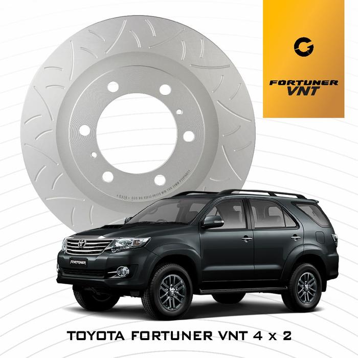 Gambar BRAKE DISC ROTOR TOYOTA FORTUNER 4x2 GEOMET SLOT DG DRAGON GAIA dari gaia brake system undefined Tokopedia