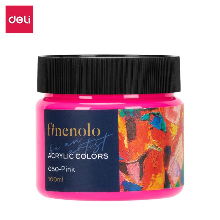 Gambar Deli Acrylic Paint / Cat Akrilik / Cat Lukis 100ml Warna Terang EC17 - Pink dari Deli Stationery Indonesia undefined Tokopedia