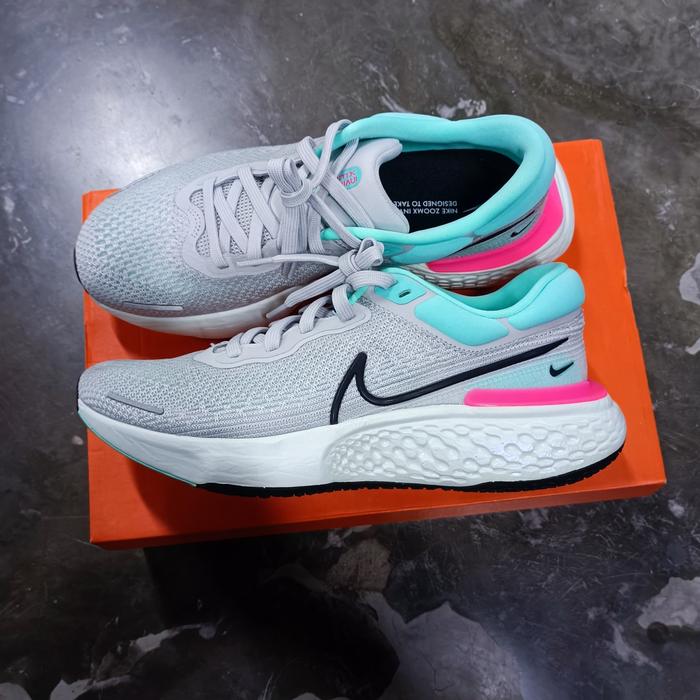 Nike Zoomx Invincible Run Flyknit Grey Fog Dynamic Turquoise