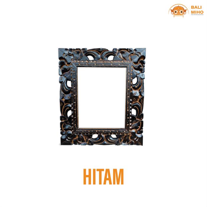 Gambar Bingkai Kayu Ukir 8R - Bingkai Foto - Bingkai Lukisan - Bingkai Kayu - Hitam dari Bali Miho undefined Tokopedia