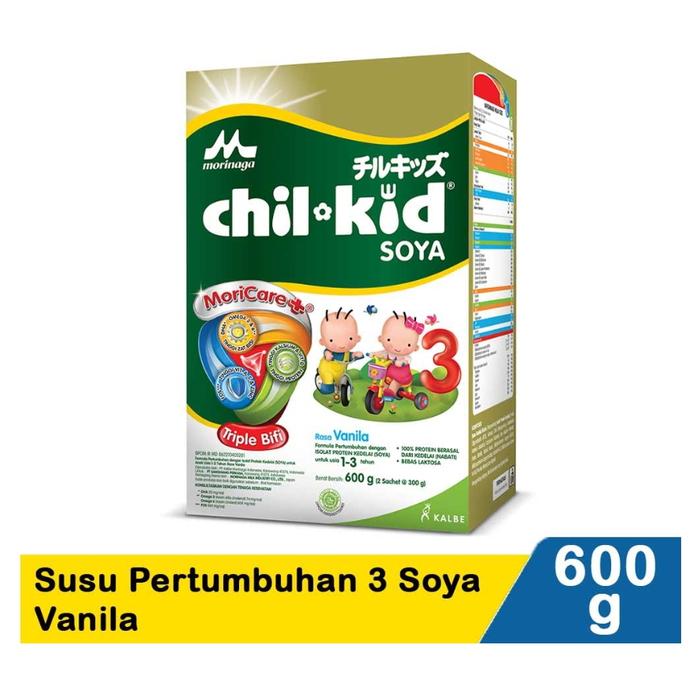 Gambar Morinaga Chil-Kid 3 Soya Susu Pertumbuhan Anak 1-3 Thn Vanila 200/600g - Vanila 600g dari TunggaDeva undefined Tokopedia