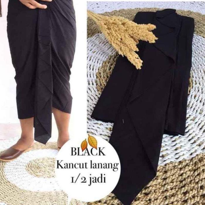 Gambar Kamen setengah jadi pria pakaian adat Bali - Hitam, Lembaran dari Andira Bali Busana undefined 3 Tokopedia