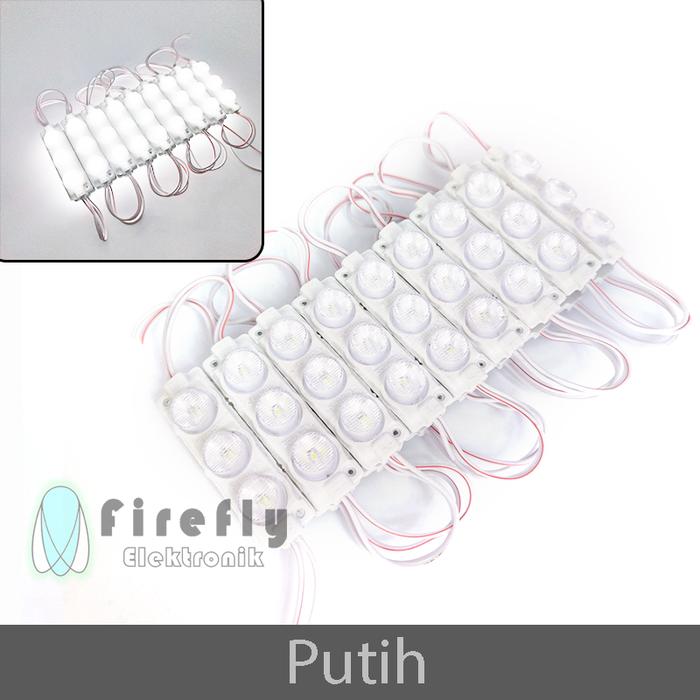 Gambar Lampu LED Modul 3 Mata SMD DC 12Volt dan 24 Volt waterproof 3 Mata - Putih, 12V dari Firefly Elektronik undefined Tokopedia