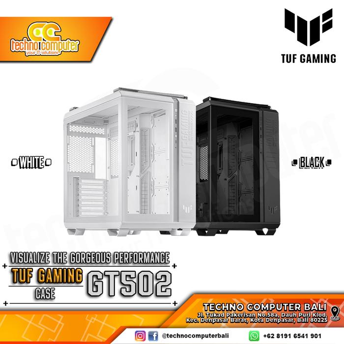 Gambar CASING ASUS TUF GAMING GT502 - Mid Tower ATX Tempered Case dari Techno Computer Bali undefined Tokopedia